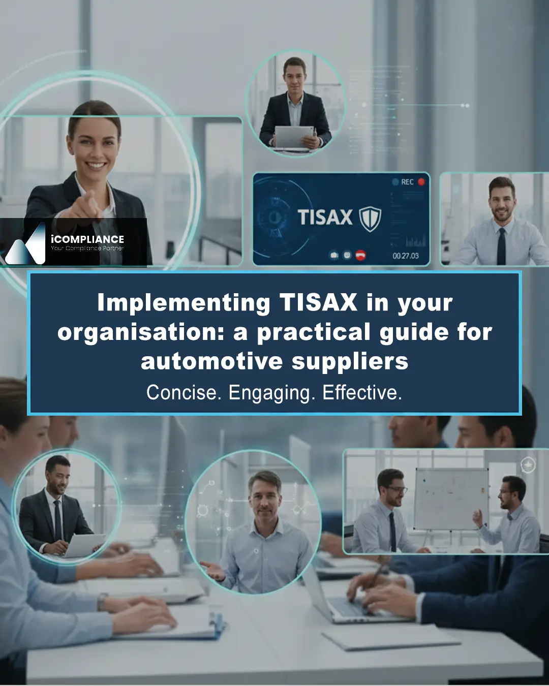 Team of managers and specialists implementing TISAX in an automotive supplier organisation