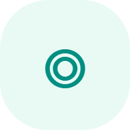 Ícone circular representando diagnóstico na consultoria em sustentabilidade e gestão de riscos