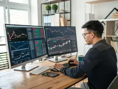 Profissionais analisando estratégias de gestão de risco financeiro